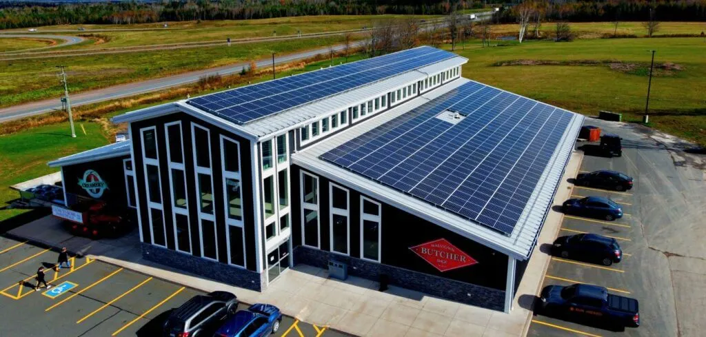 Commercial solar installation